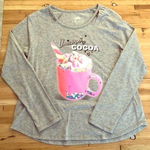 NEW WITH TAGS! Justice cocoa long sleeve top